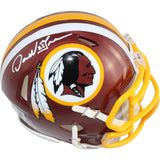 Darrell Green Autographed Washington Redskins Mini Helmet Beckett Witness 51864