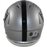 Randy Moss Autographed/Signed Oakland Raiders Mini Helmet Beckett Witness 57966