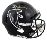 Falcons Deion Sanders Signed 1990-02 TB Full Size Speed Rep Helmet W/ Case BAS W