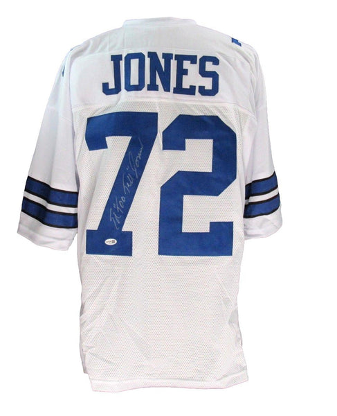 Ed "Too Tall" Jones Signed/Autographed Custom Football Jersey Cowboys JSA 200830