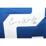 Carson Wentz Autographed Indianapolis Colts Nike Blue Jersey Beckett 43511