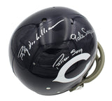 Gale Sayers & Billy Dee Williams Signed Bears TK Suspension Authentic Helmet