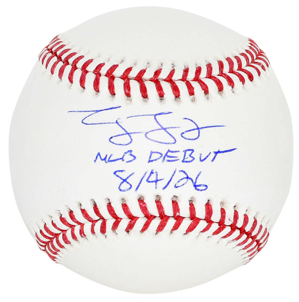 GEORGE LOMBARD JR SIGNED NEW YORK YANKEES RAWLINGS OFFICIAL BASEBALL + MLB DEBUT