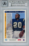 Natrone Means Signed 1993 Upper Deck #479 Rookie Card Beckett 10 Slab 36298