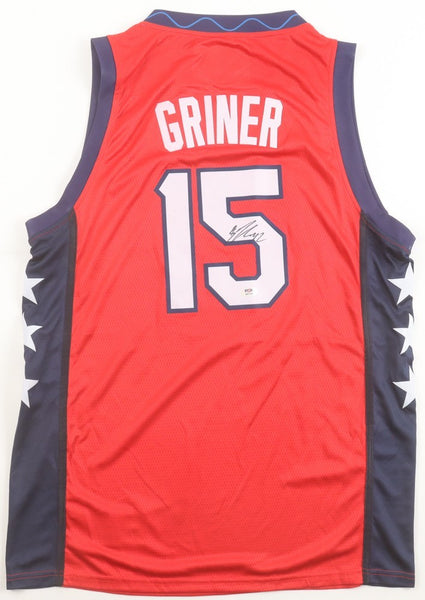 Brittney Griner Signed 2024 Team USA Basketball Nike Jersey (PSA) 3xOlympic Gold