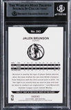 Mavericks Jalen Brunson Authentic Signed 2018 Hoops #243 Rookie Card BAS Slabbed
