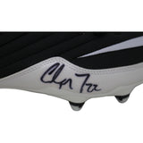 Christian McCaffrey Autographed/Signed Black White Nike Cleats Beckett 44988