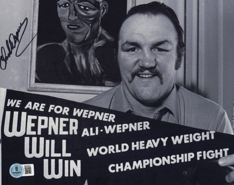 Chuck Wepner Autographed Signed 8x10 Photo Beckett BAS QR #BS30785