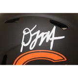 DJ Moore Autographed/Signed Chicago Bears Eclipse Mini Helmet Beckett 43852