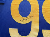 RAMS AARON DONALD AUTOGRAPHED SIGNED FRAMED BLUE JERSEY BECKETT WITNESS 239063