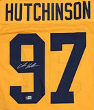 CHRIS HUTCHINSON SIGNED COLLEGE STYLE CUSTOM XL JERSEY WITH BECKETT COA