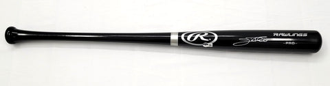 Jim Thome Autographed Rawlings Black Bat Indians Phillies White Sox Beckett