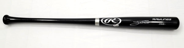 Jim Thome Autographed Rawlings Black Bat Indians Phillies White Sox Beckett