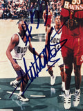 Dikembe Mutombo Autographed Atlanta Hawks 8x10 Photo JSA COA