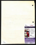 Biggie Munn HOF Michigan State Head Coach Signed/Auto Contract JSA BA199636