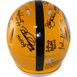Pittsburgh Steelers Autographed HOF Pro Helmet Franco Bradshaw +12 Beckett 54604