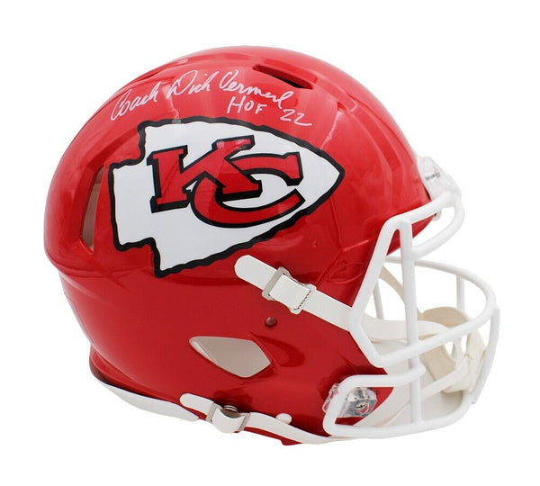 Dick Vermeil Signed Kansas City Chiefs Speed Authentic NFL Helmet with – Super Sports Center