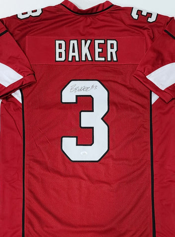 Cardinals Safety BUDDA BAKER Signed Custom Replica Arizona Red Jersey - JSA