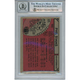 Phil Simms Autographed/Signed 1980 Topps #225 Slab Trading Card Beckett 53178