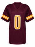 Mike Sainristil (COMMANDERS) Signed Maroon Custom Football Jersey (SCHWARTZ COA)
