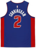 FRMD Cade Cunningham Pistons Signed Blue Nike 2021-22 Icon Swingman Jersey