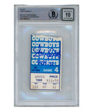 Tony Dorsett Autographed/Signed 11/6/1977 Ticket Stub ROY Beckett 39421
