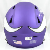 Adrian Peterson Autographed Vikings Mid-Size SpeedFlex Helmet - Beckett W Holo