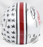 Quinshon Judkins Signed Ohio State National Champs Speed Mini Helmet - Beckett W
