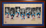 UCLA (7) Wooden, Abdul-Jabbar, Walton, Goodrich Signed Framed 18x36 Photo BAS