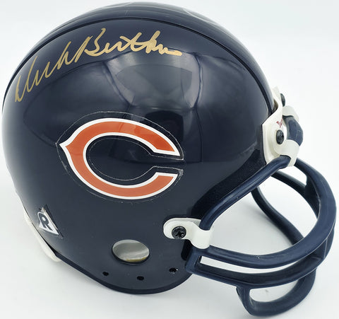 Dick Butkus & Gale Sayers Autographed Bears Blue Mini Helmet Beckett #AE16659