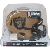 Aidan O'Connell Signed Las Vegas Raiders Mini Helmet 23 Salute Beckett 43084