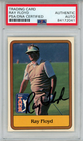 Ray Floyd Autographed/Signed 1981 Donruss #10 Trading Card PSA Slab 43802