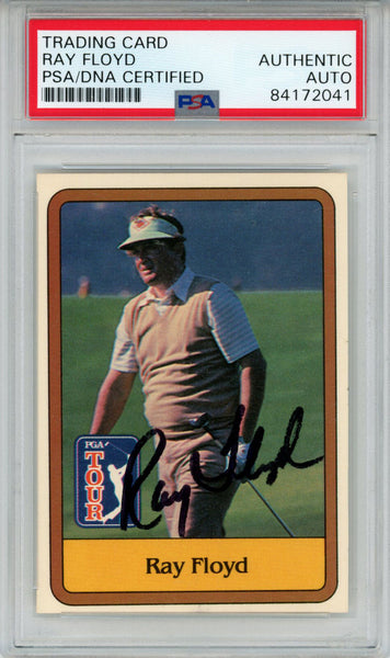 Ray Floyd Autographed/Signed 1981 Donruss #10 Trading Card PSA Slab 43802