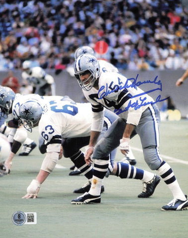 Chuck Howley Autographed 8x10 Photo Cowboys "Best of Luck" Beckett QR #BS12799