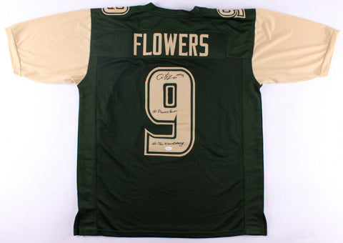 Quinton Flowers Signed South Florida Bulls Jersey Inscribed "#flowerspower" JSA