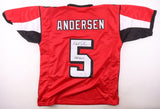 Morten Andersen Signed Atlanta Falcons Jersey Inscribed "HOF 2017" (JSA) Kicker