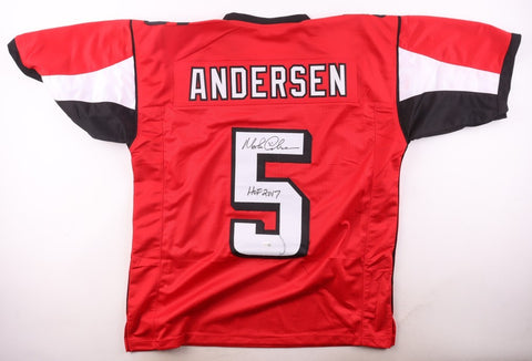 Morten Andersen Signed Atlanta Falcons Jersey Inscribed "HOF 2017" (JSA) Kicker
