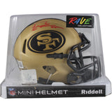 George Kittle Autographed San Francisco 49ers Rave Mini Helmet Beckett 49872