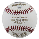 2009 Yankees (9) Jeter Rivera Posada Signed 2009 WS Logo Oml Baseball Steiner 2
