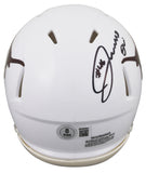 Texas Joseph Ossai Authentic Signed Speed Mini Helmet W/ Case BAS Witnessed