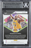 Lakers Shaquille O'Neal Signed 2020 Panini Prizm Silver #5 Card BAS Slabbed