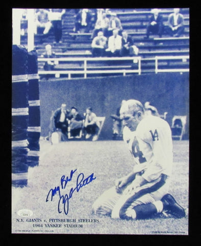 Y.A. Tittle HOF Signed/Inscribed 11x14 Photo New York Giants JSA 197543