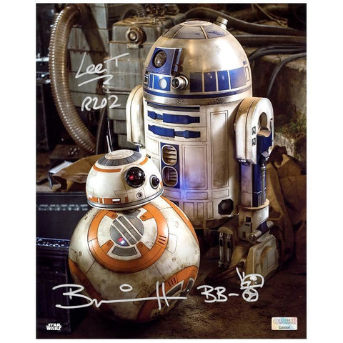 Brian Herring Lee Towersey Autographed Star Wars The Force Awakens 8x10 Photo