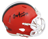 Browns Ozzie Newsome "HOF 99" Signed 2024 Speed Mini Helmet BAS Witnessed