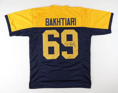David Bakhtiari Signed Packers Throwback Jersey (OKAuthentics) Green Bay O-Line