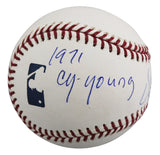 Athletics Vida Blue "71 Cy Young, 71 MVP" Signed OAL Baseball BAS #BU43406