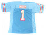 Warren Moon Signed Houston Oilers Jersey (Beckett COA) 9xPro Bowl Quarterback