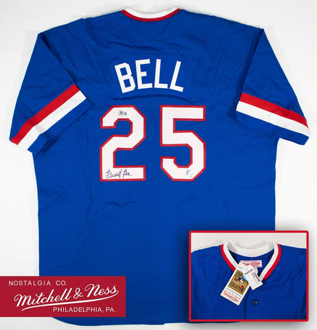Buddy Bell Signed Texas Rangers Mitchell & Ness 1983 Cooperstown Jersey /Beckett
