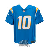Justin Herbert Autographed Los Angeles Nike Blue Football Jersey - Fanatics