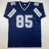 Autographed/Signed Noah Brown Dallas Blue Football Jersey JSA COA